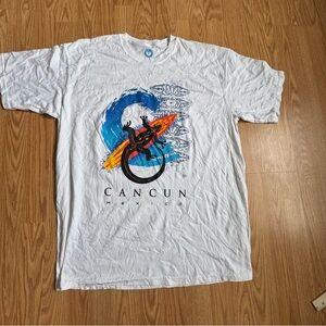 Men’s White Cancun Graphic T-Shirt XL